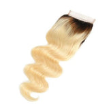 #1B613 Body Wave Closure Human Hair Blonde Closure