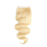 #613 Body Wave Closure Human Hair Blonde Closure