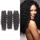 Italy Curly Virgin Human Hair Natural Black Bundles